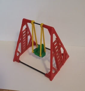 ACME vintage 1940s-1950s PLAYGROUND SWING plastic & metal DOLLHOUSE FURNITURE - Picture 1 of 4