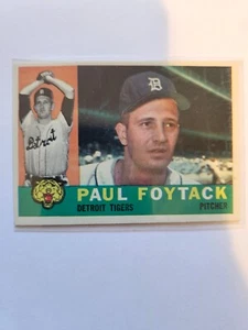 Topps Paul Foytack 1960 #364 casi nuevo envío combinado - Imagen 1 de 2