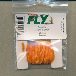 Chenille - orange - small - card 3 yds CH-007-1 - Picture 1 of 1
