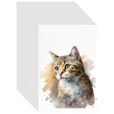 100 Pcs 4x6 Inch Watercolor Paper Pad 140Lb/300g Cold Press White Art Paper - Image 1 of 4