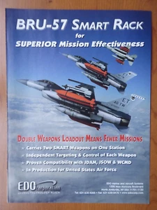 6/2003 PUB EDO BRU-57 SMART RACK F-16 USAF 46th TEST WING EGLIN AFB ORIGINAL AD - Picture 1 of 1