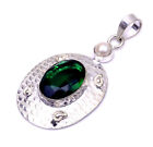 Oval Shape Diopside Quartz Gemstone Handmade Pendant Jewelry 1" To 2" h154
