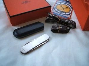 Hermes / Victorinox Windsor, with Hermes leather case. New old stock /box/bag. - Picture 1 of 20