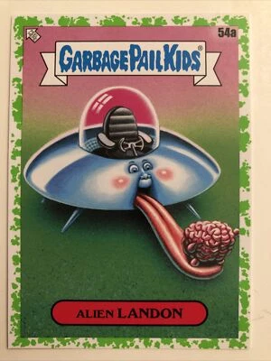 Garbage Pail Kids Topps 2020 Sticker 35th Anniversary Green Alien Landon 54a - Image 1 of 2