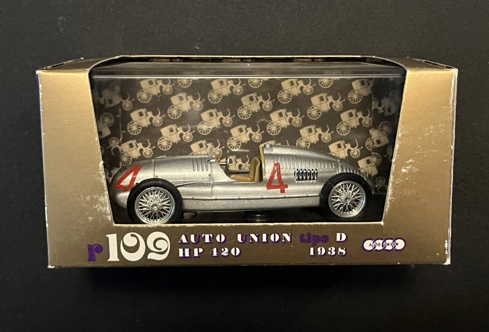 Brumm 1/43 Scale Metal Model - R109 Auto Union TIPO D HP 420 1938