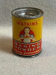 Vintage J.R. Watkins Trial Size Baking Powder Tin for Display - Bild 1 von 6
