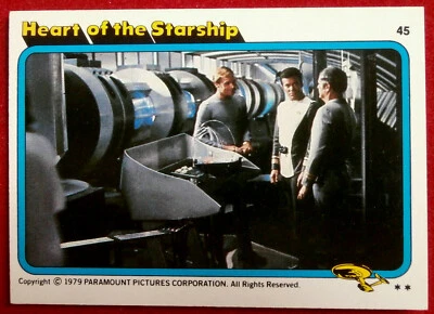 STAR TREK - MOVIE - Card #45 - HEART OF THE STARSHIP - TOPPS 1979 - Image 1 of 2