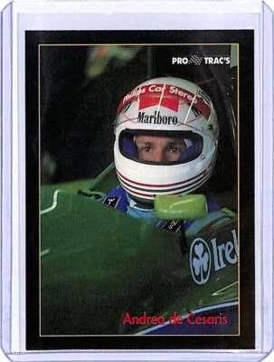 1991 ProTrac's Formula One #75 Andrea de Cesaris Jordan Racing Card NM-MT F1 - Image 1 of 2