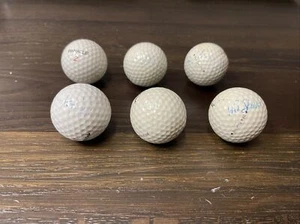 Lot 6 verschiedene Marken handsignierte signierte Herren und Frauen GOLFBÄLLE Sammler - Bild 1 von 12