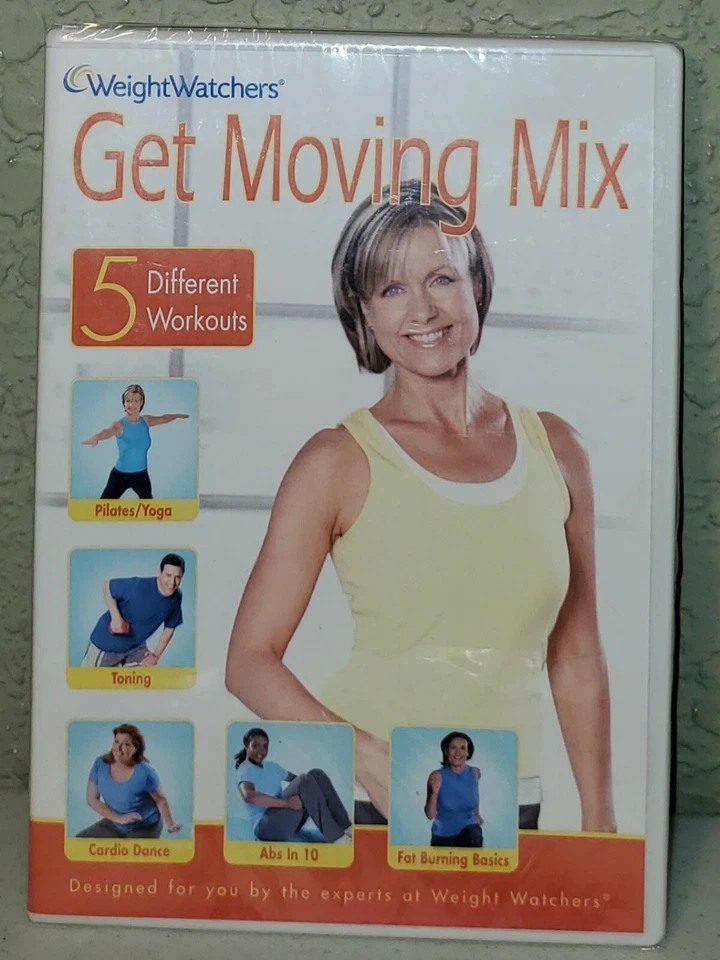 Weight Watchers Get Moving Mix 5 Different Workouts DVD New Sealed. - Image 1 of 2