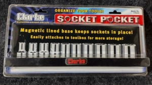 Socket Pocket, Magnetic Socket Holder Tool Organizer, Easily Attaches to Toolbox - Picture 1 of 3