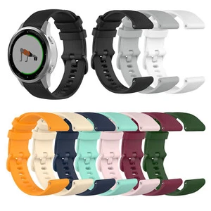 For Garmin Vivoactive 4S / Vivomove 3S Silicone Strap Watch Band Bracelet Belt - Picture 1 of 22