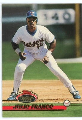 1993 Topps Stadium Club Julio Franco Card #651 - Image 1 of 2