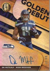 2019 Panini Gold Standard Golden Debut Autographs #6 D.K. Metcalf /99 - NM-MT