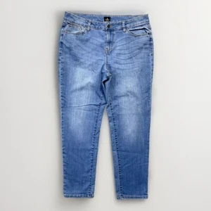 Dressbarn Jeans Women Sz 12 Blue Stretch Ladies Mid Rise Slim Skinny Casual - Picture 1 of 9