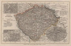 Tschechien Böhmen Original Stahlstich Landkarte Bibl. Inst. 1835 - Bild 1 von 1