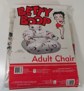 Silla inflable para adultos Betty Boop 1999 de colección muebles NUNCA USADA NOS *LEER* - Imagen 1 de 6