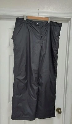 Pantalones de esquí para nieve Champion para hombre talla XXL forrados negros cintura elástica bolsillos logotipo Foto 1 de 4