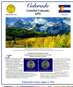 Colorado Quarters P&D 2006 (Postal Panel Collection) PCS - Picture 1 of 2