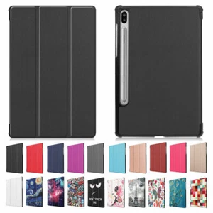 "Funda inteligente con soporte de cuero ultra delgada Folio para Samsung Galaxy Tab S6 10,5""" - Imagen 1 de 12