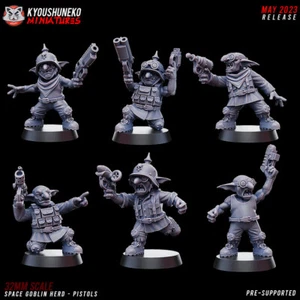 Duende Espacial con Pistola - Miniaturas Kyoushuneko - Unidad de Ciencia Fi Cyberpunk Ejército - Imagen 1 de 1
