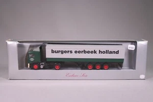 LE1805 HERPA EXCLUSIV SERIE Camion Ho 1/87 Volvo F12 semi Burgers Eerbeek vert - Picture 1 of 9