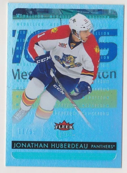 14-15 Fleer Ultra Jonathan Huberdeau /99 PLATINUM MEDALLION Panthers 2014 - Image 1 of 1