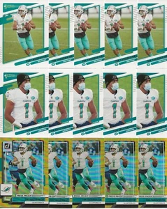 (15) 2021 Donruss & 2022 Donruss Press Proof Premium Tua Tagovailoa Crd Dolphins - Picture 1 of 2
