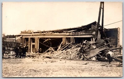 c1915 RPPC Mill Creek Flood ERIE PA Heavy Storm Damage RARE ANTIQUE Postcard - Image 1 of 4