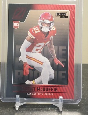 2022 Zenith - TRENT MCDUFFIE - Red Zone - Red Foil SP - Rookie RC - Chiefs #144 - Image 1 of 2