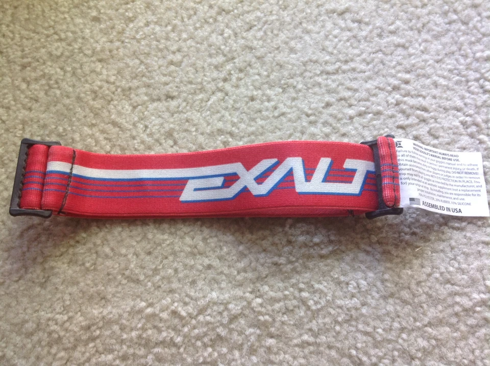 Exalt Paintball Mask Red/White/Blue Goggle Strap - Image 1 of 1