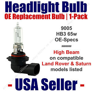 Headlight Bulb High Beam Replacement - Fits Listed Land Rover/Saturn Models 9005