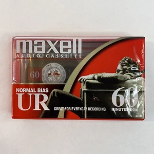 Maxell UR 60 Normal Bias IEC tipo I 60 minuti cassetta audio - sigillata nuova di zecca - Foto 1 di 8