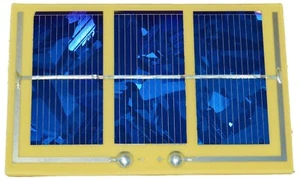 80x124mm Solar Cell Voltage 1.5V (Voc), Current 500mA Isc (Typ), Screw Terminals - Picture 1 of 4