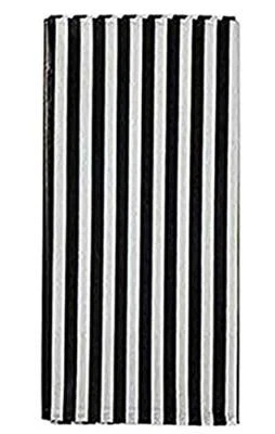 pcs Plastic Picnic Party Tablecloth,Plastic Picnic 2 Black White Stripe - Image 1 of 4