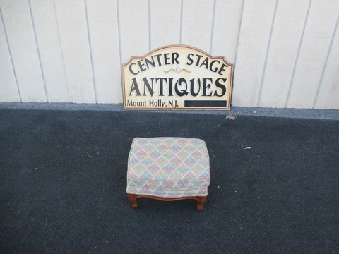 63944  ETHAN ALLEN Footstool Bench Stool Cover