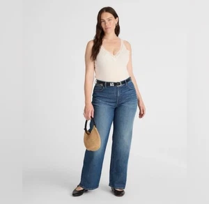 Madewell Damen The Perfect Vintage Classic Cotton Wide-Leg Jeans Gr. 33P - Bild 1 von 16