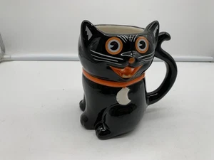 Transpac Keramik 18 Unzen Schwarze Katze Kaffeebecher AA02B59015 - Bild 1 von 9