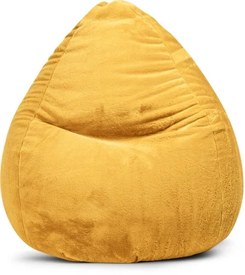 Sitting Point Sitzsack Softy XXL Senf – Kuscheliger Sitzkomfort - Bild 1 von 4