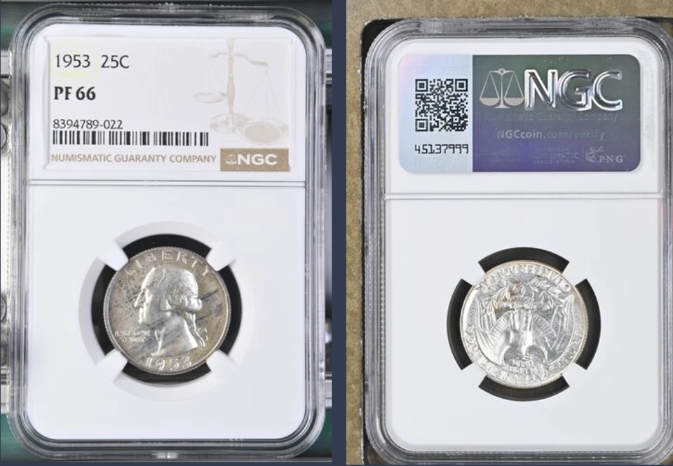 1953 25C Proof Washington Quarter NGC PF66 - Image 1 of 1