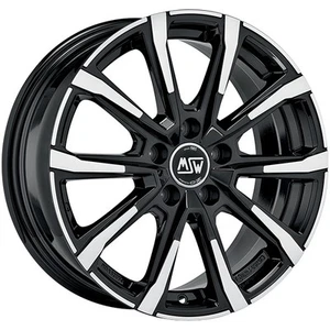 LLANTAS MSW MSW 79 PARA SEAT TOLEDO 6.5X16 5X112 GLOSS BLACK FULL POLISHED L95 - Imagen 1 de 4