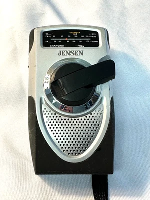 Radio de banda meteorológica AM/FM autoalimentada Jensen portátil de mano MR-550 NOAA Foto 1 de 4