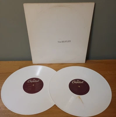 Beatles White Album Rare Factory Marks on Vinyl Capitol Records Double LP - Image 1 of 4