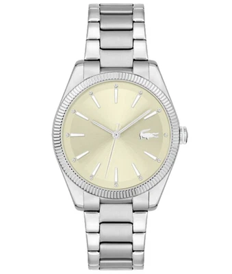 LACOSTE CAPUCINE 2001239 GOLD DIAL STAINLESS STEEL BRACELET 36MM WOMENS WATCH - Image 1 of 4