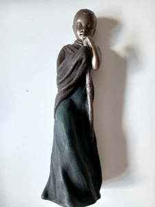 MAASAI figurine sculpture. CHIUMBO - little creation . soul journeys. bronzed - Picture 1 of 3