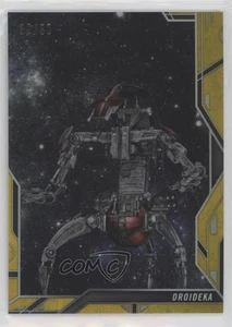 2018 Finest Star Wars Droids and Vehicles Gold Refractor 39/50 Droideka z7j - Picture 1 of 3