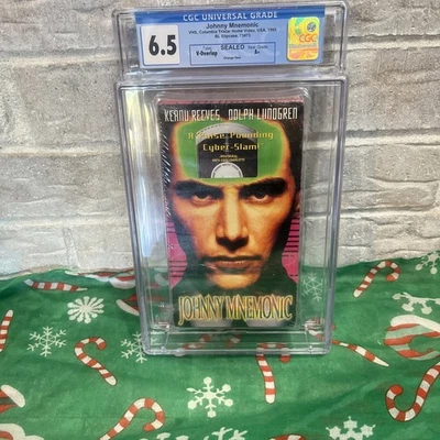 JOHNNY MNEMONIC VHS  Graded CGC 6.5 Sealed  A+ 1995 Rare - Image 1 of 4