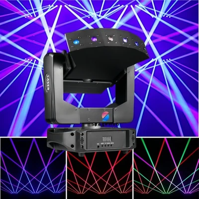 XYZ Axis 6 Eyes RGB Laser DMX Moving head for Stage Party DJ Club Event Pub Show - Image 1 of 4