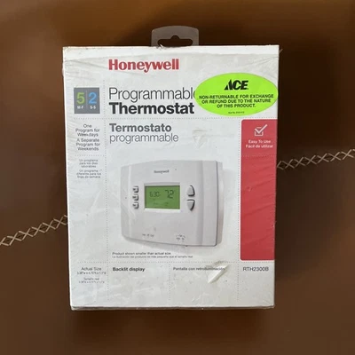 Honeywell 5-2 Day Programmable Thermostat RTH2300B New Open Box Digital Display - Image 1 of 4