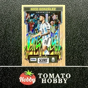 PANINI SCORE FIFA 2023-24 NICO GONZALEZ /25 ORANGE LAVA REFRACTOR ARGENTINA - Picture 1 of 2